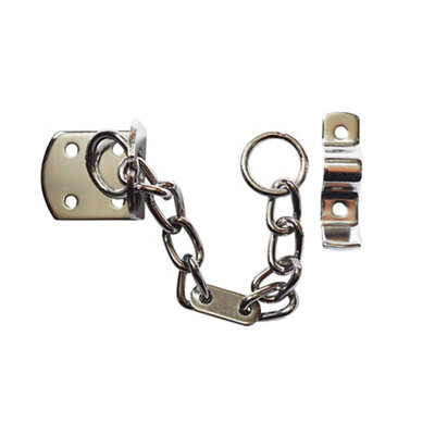 Smith & Locke Chrome Effect Steel Door Chain, (L)208Mm