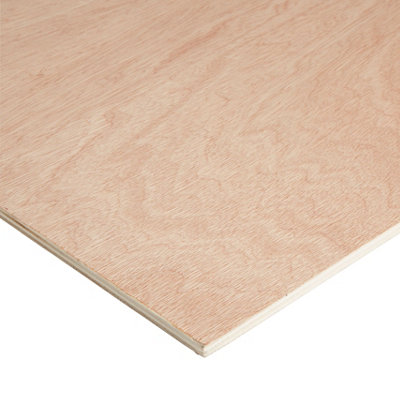 B&Q Hardwood Plywood Board (L)1.22M (W)0.61M (T)9Mm 5000G