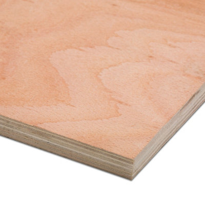 B&Q Hardwood Plywood Board (L)1.22M (W)0.61M (T)18Mm 6500G