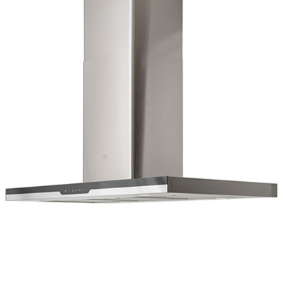 Cooke & Lewis Clibhs90 Stainless Steel Island Cooker Hood (W)90Cm
