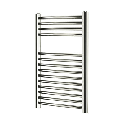Flomasta Blyss Electric Chrome Effect Curved Towel Warmer (W)400Mm X (H)700Mm