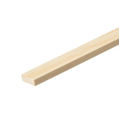 Cheshire Mouldings Smooth Planed Pine Stripwood (L)2.4M (W)21Mm (T)6Mm