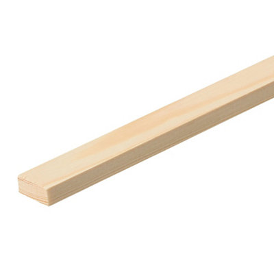 B&Q Smooth Planed Pine Stripwood (L)2.4M (W)25Mm (T)10.5Mm