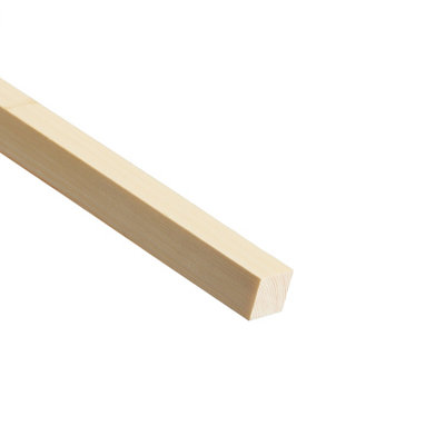 B&Q Smooth Planed Pine Stripwood (L)2.4M (W)25Mm (T)25Mm