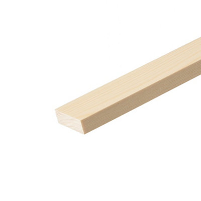 Cheshire Mouldings Smooth Planed Pine Stripwood (L)0.9M (W)46Mm (T)21Mm