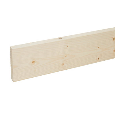 B&Q Smooth Planed Pse Whitewood Spruce Stick Timber (L)2.4M (W)94Mm (T)18Mm
