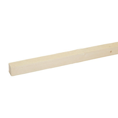 B&Q Rough Sawn Whitewood Spruce Stick Timber (L)2.4M (W)20Mm (T)25Mm