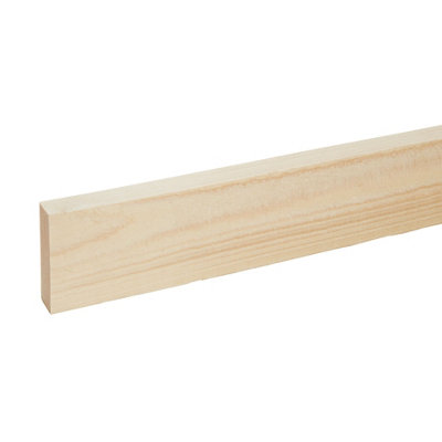 B&Q Rough Sawn Whitewood Spruce Stick Timber (L)2.4M (W)75Mm (T)25Mm