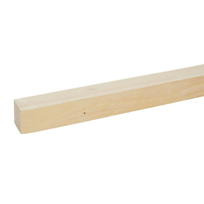 B&Q Rough Sawn Whitewood Spruce Stick Timber (L)2.4M (W)38Mm (T)32Mm
