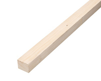 B&Q Rough Sawn Whitewood Spruce Stick Timber (L)2.4M (W)50Mm (T)47Mm