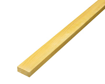 B&Q Rough Sawn Treated Whitewood Stick Timber (L)3M (W)50Mm (T)22Mm