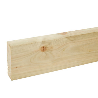 B&Q Planed C16 Treated Whitewood Spruce Stick Timber (L)3.6M (W)120Mm (T)45Mm