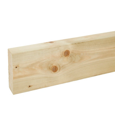 B&Q Planed C16 Treated Whitewood Spruce Stick Timber (L)4.8M (W)120Mm (T)45Mm