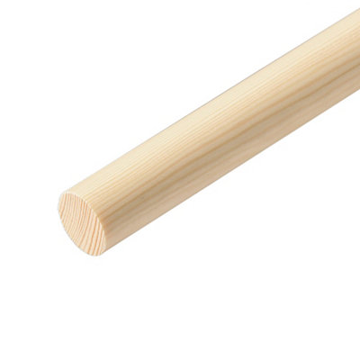 B&Q Pine Dowel Doweling (L)2400Mm (W)28Mm (Dia)28Mm