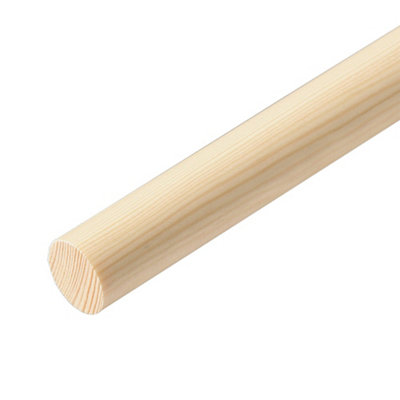 B&Q Pine Dowel Doweling (L)2400Mm (W)35Mm (Dia)35Mm