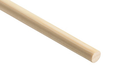 B&Q Pine Dowel Doweling (L)900Mm (W)12Mm (Dia)12Mm