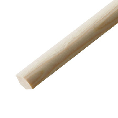 B&Q Pine Quadrant Moulding (L)2400Mm (W)6Mm (T)6Mm