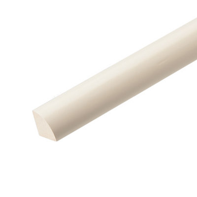 B&Q Primed White Pine Quadrant Moulding (L)2400Mm (W)18Mm (T)18Mm