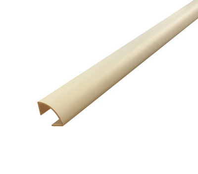 B&Q White Polyvinyl Chloride (Pvc) Quadrant Moulding (L)2400Mm (W)18Mm (T)18Mm