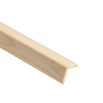 B&Q Pine Angled Edge Moulding (L)2400Mm (W)34Mm (T)34Mm