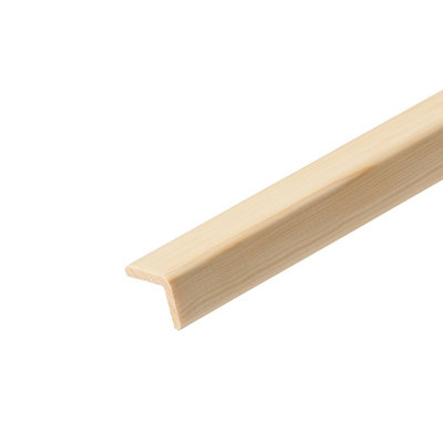 B&Q Unfinished Pine L-Shape Moulding (L)2400Mm (W)27Mm (T)20Mm