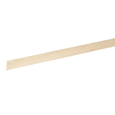 B&Q Unfinished Pine Cove Moulding (L)2400Mm (W)27Mm (T)9Mm