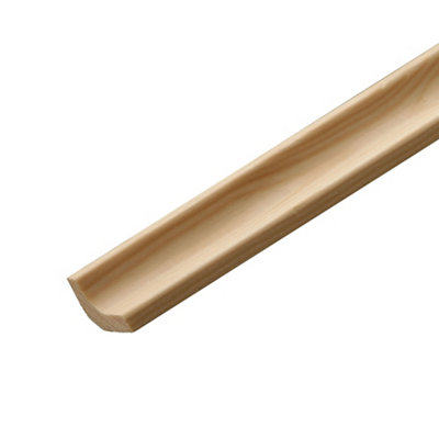 B&Q Natural Pine Scotia Moulding (L)2400Mm (W)18Mm (T)18Mm