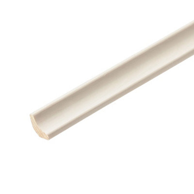 B&Q Primed White Pine Scotia Moulding (L)2400Mm (W)23Mm (T)23Mm