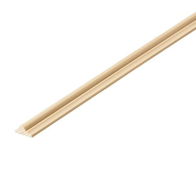 B&Q Unfinished Natural Pine Astragal Moulding (L)2400Mm (W)22Mm (T)8.5Mm