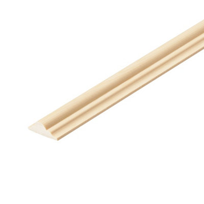B&Q Natural Pine Astragal Moulding (L)2400Mm (W)34Mm (T)12Mm
