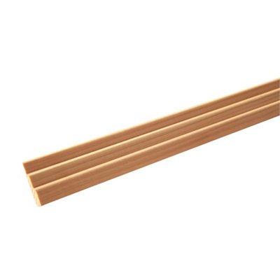 B&Q Natural Pine Ogee Moulding (L)2400Mm (W)38Mm (T)9Mm