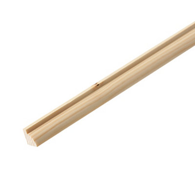 B&Q Pine Glass Bead Moulding (L)2400Mm (W)15Mm (T)9Mm