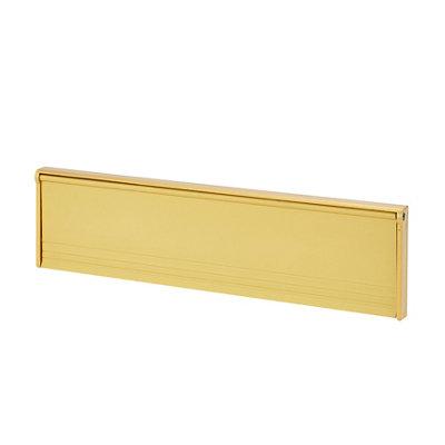 Diall Gold Effect Aluminium Letterbox (W)292Mm