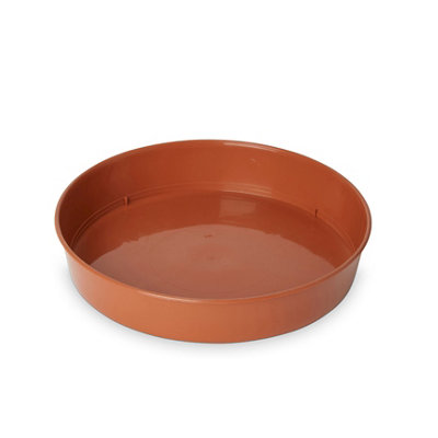 Verve Lei Brown Grow Pot Saucer (Dia)16.5Cm