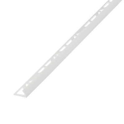 Diall White 9Mm Round Polyvinyl Chloride (Pvc) External Edge Tile Trim, (W)27Mm