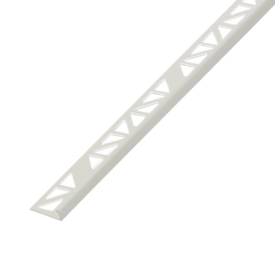 Diall White 8Mm Straight Pvc External Edge Tile Trim