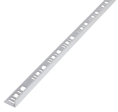 Diall White 10Mm Straight Pvc External Edge Tile Trim