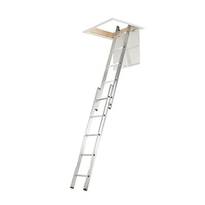 Unbranded 2 Section 10 Tread Tilt & Turn Right Loft Ladder