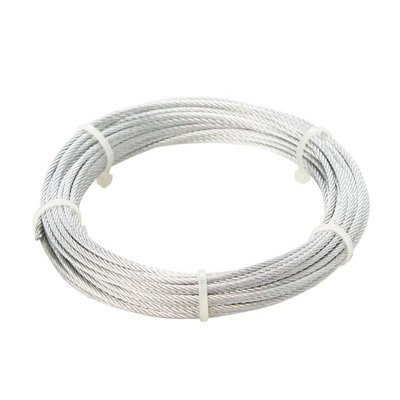 Diall Steel Cable, (L)10M (Dia)2Mm, 130G