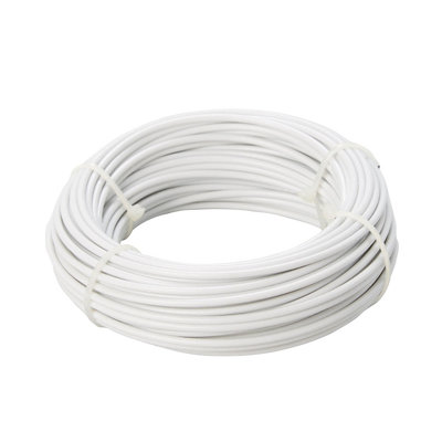 Diall White Pvc & Steel Cable, (L)20M (Dia)1.7Mm