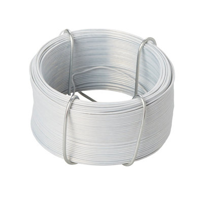 Diall White Pvc & Steel Wire, (L)50M (Dia)0.8Mm