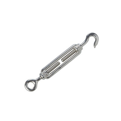 Diall Stainless Steel Hook & Eye Turnbuckle, (Dia)5Mm (Max)75Kg