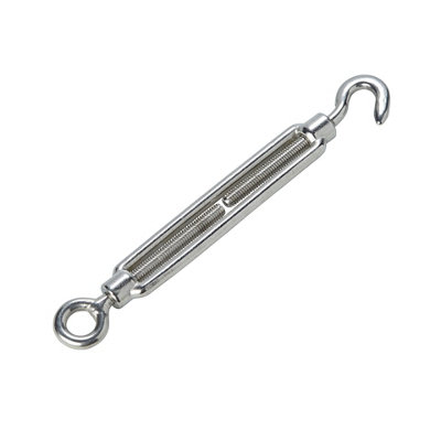 Diall Stainless Steel Hook & Eye Turnbuckle, (Dia)5Mm (Max)100Kg