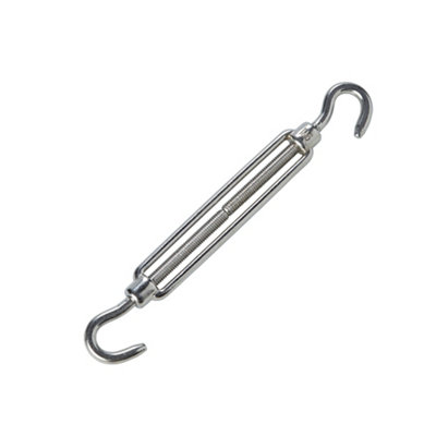 Diall Stainless Steel Hook & Hook Turnbuckle, (Dia)6Mm (Max)100Kg