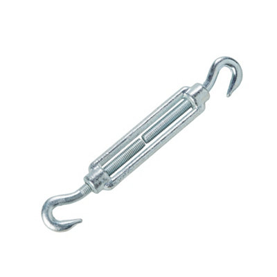 Diall Zinc-Plated Stainless Steel Hook & Hook Turnbuckle, (Dia)6Mm (Max)75Kg