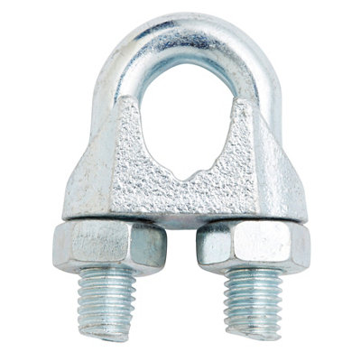 Diall Zinc-Plated Steel Wire Rope Clamp (L)90Mm (Dia)10Mm