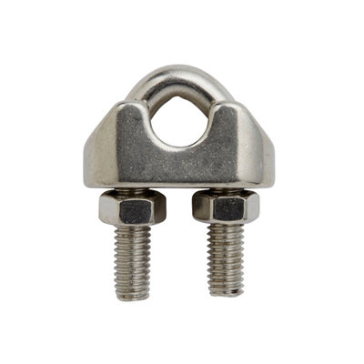 Diall Stainless Steel Wire Rope Clamp (L)90Mm (Dia)3Mm