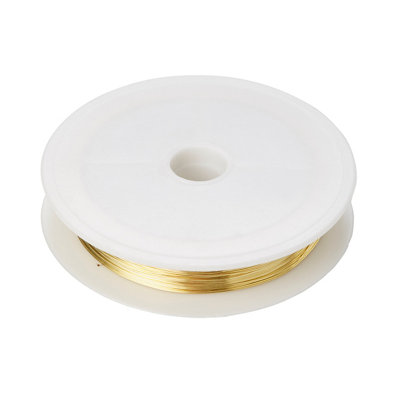Diall Gold Brass Wire, (L)30M (Dia)0.4Mm