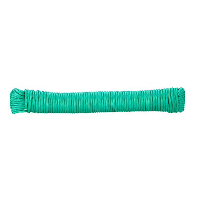 Diall Green Polypropylene Braided Rope, (L)20M (Dia)2.8Mm