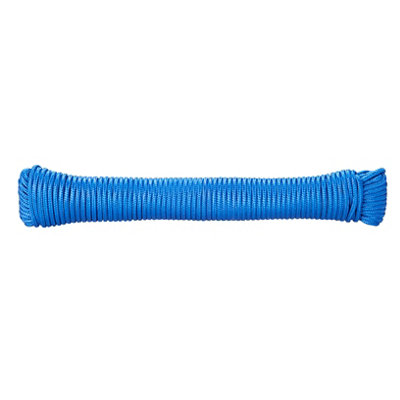 Diall Blue Polypropylene Braided Rope, (L)20M (Dia)2.8Mm